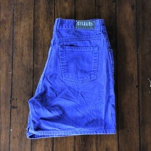 Vintage Purple Gitano Denim Shorts